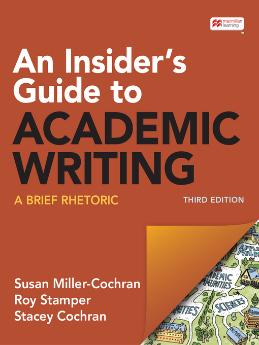 Cover image for An Insider's Guide to Academic Writing
